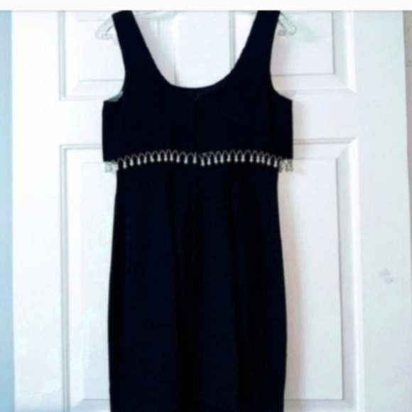 Party cocktail dress size 4 Donna Ricco Christmas LBD formal black - Picture 11 of 11